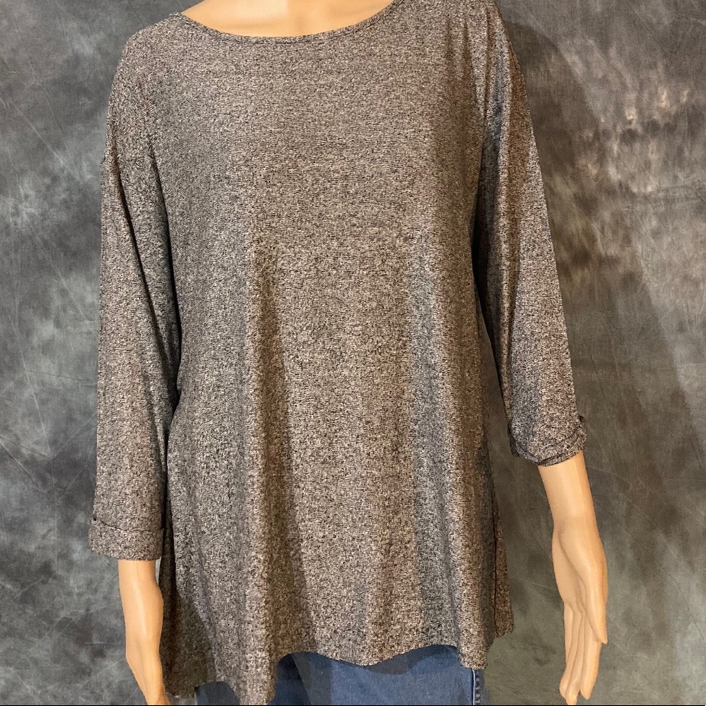 J.Jill Black & Gray Top, Size Medium Worn once NO TAGS
